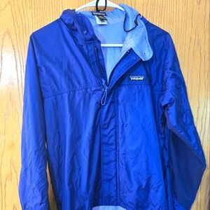 Patagonia Blue Windbreaker Hood Jacket Sz. XS